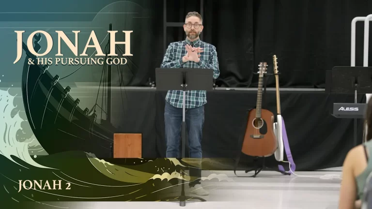 Jonah 2 sermon thumbnail featuring Clay Bitner preaching