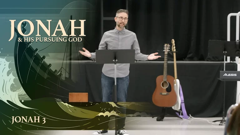 Jonah 3 sermon thumbnail featuring Clay Bitner preaching